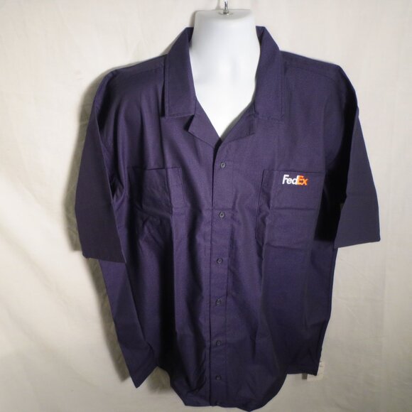 Image Authority | Shirts | Fedex Ss Button Down Uniform Work Shirt W ...